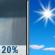 Saturday: Slight Chance Rain Showers then Sunny