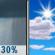 Monday: Chance Rain Showers then Mostly Sunny