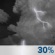 Saturday Night: A slight chance of showers and thunderstorms before 8pm, then a chance of showers and thunderstorms. Mostly cloudy, with a low around 64. Chance of precipitation is 30%. Saturday Night: Slight Chance Showers And Thunderstorms then Chance Showers And Thunderstorms